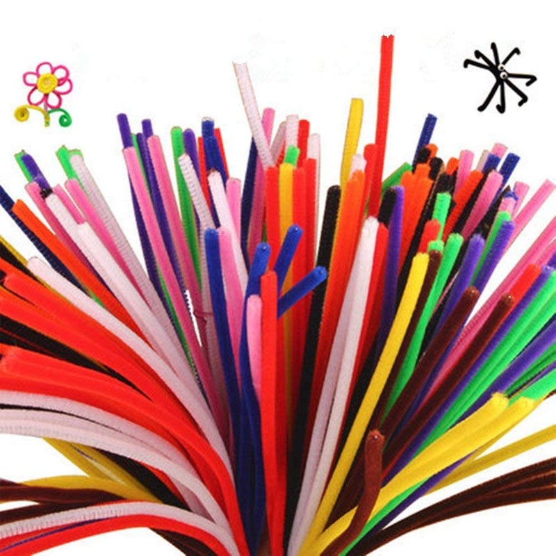 YOMESTE 1,000 Pipe Cleaners in 20 Colors Pipe Cleaners Value Pack of Multicolor Chenille Stems for DIY Arts and Craft Projects and Decorations - 6 mm x 12 inch - Image 3